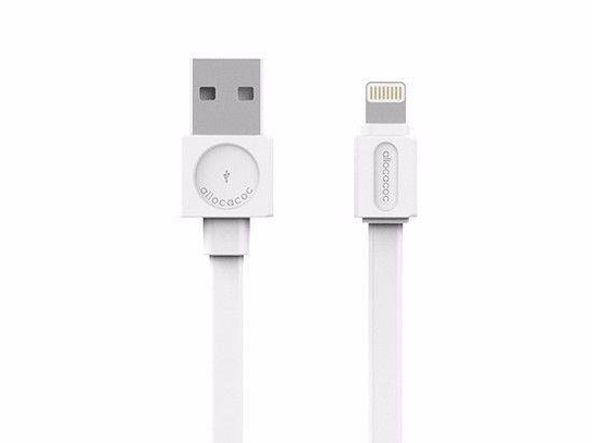 Kabel USB - Lightning ALLOCACOC Flat 10451WT/LGHTBC, 1,5 m ALLOCACOC