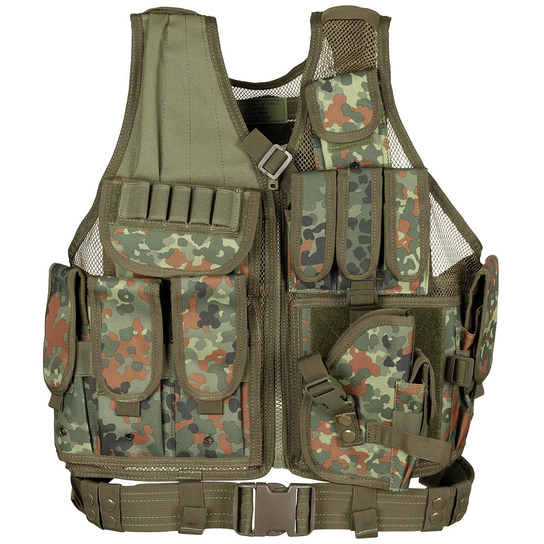 Kamizelka Us "Usmc" Mit Koppel Flecktarn MFH