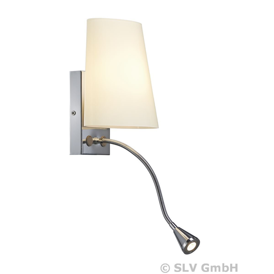 Kinkiet SPOTLINE, Coupa Flexled 149452, biało-srebrny, 24x20x10,5 cm Spotline