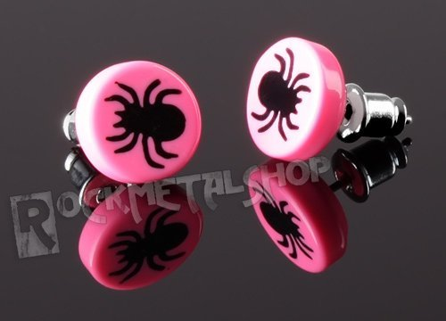kolczyk BLACK SPIDER różowy Inna marka