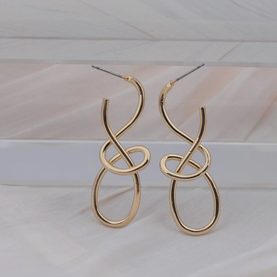 Kolczyki Infinity Loop Gold Orvella