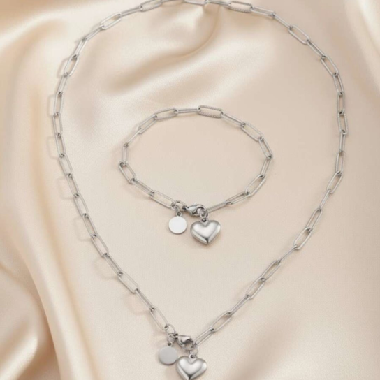 Komplet Heartline Silver Set Inna marka