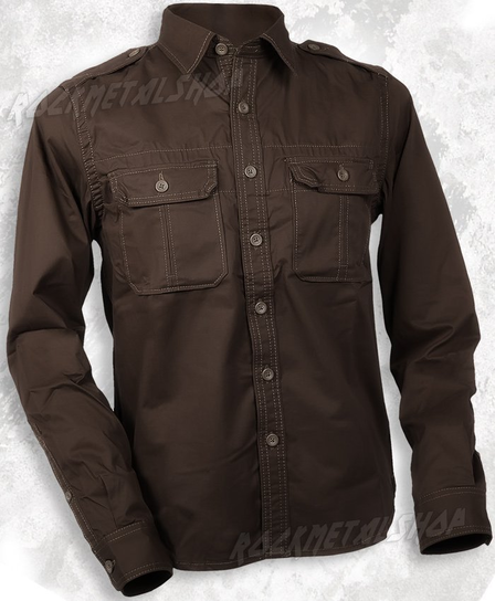 koszula 1/1 PLAIN SUMMER BROWN-S Inna marka