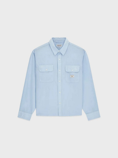 Koszula męska guess con patch azzurro altro Inna marka