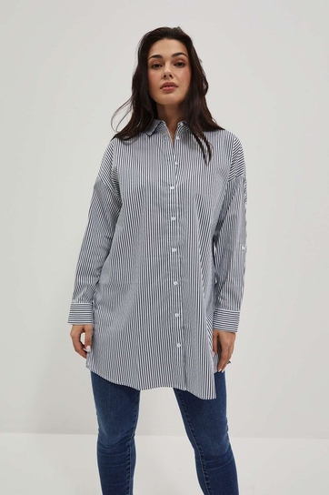 Koszula oversize w paski-M Moodo