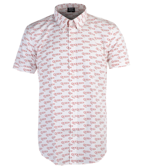 koszula QUEEN - LOGO PATTERN WHITE-M Bravado
