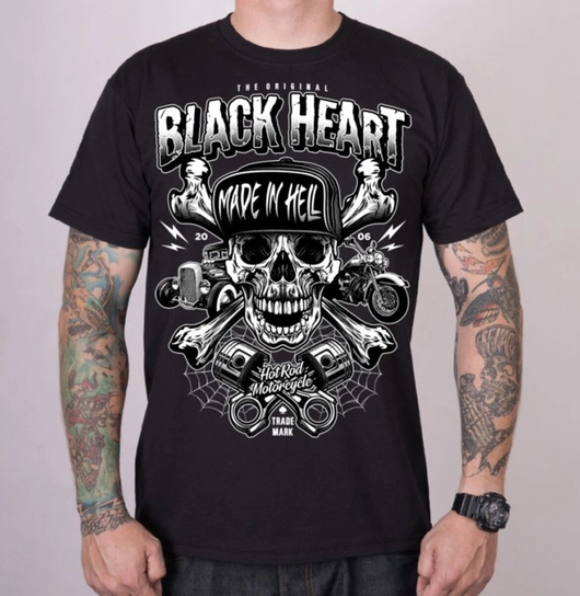 koszulka BLACK HEART - SINNER -M Inna marka