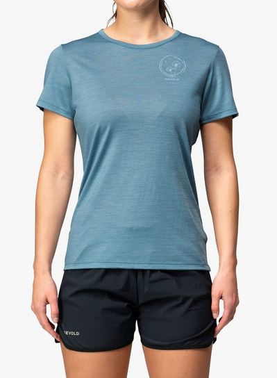 Koszulka damska Devold Active Spring Tee - skyblue, rozmiar S Inna marka