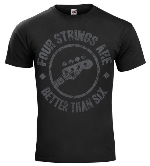 koszulka FOUR STRINGS ARE BETTER THAN SIX-M Inny producent