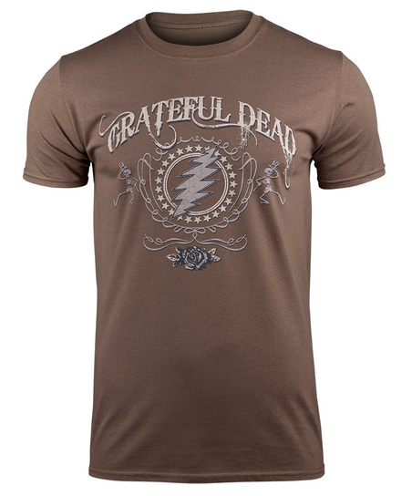 koszulka GRATEFUL DEAD - BOLT (brown)-M Inna marka