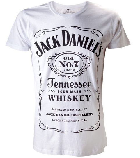 koszulka JACK DANIELS - WHITE LOGO-L Inna marka