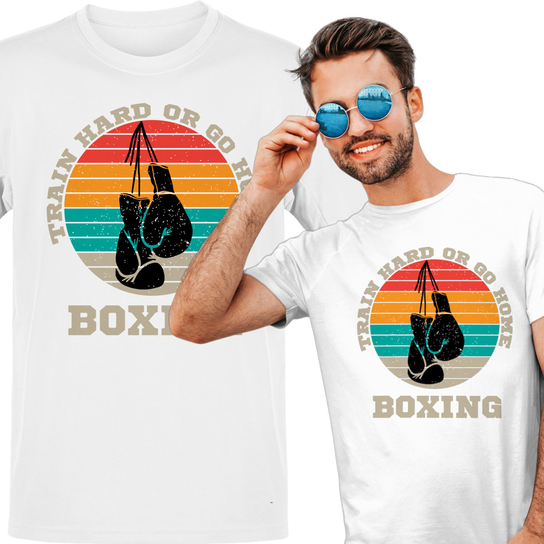 Koszulka męska Boks boxing Biała M VoloDonum
