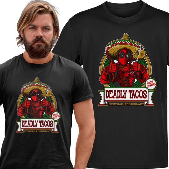 Koszulka męska Deadpool Tacos M VoloDonum