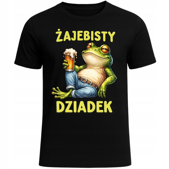 Koszulka Na Dzień Dziadka Nadruk Żajebisty Dziadek Śmieszny Prezent Hit L Szumila