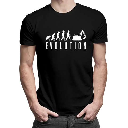 Koszulkowy, Koszulka męska, Evolution - operator koparki, rozmiar XS Koszulkowy