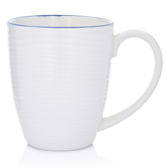 Kubek Porcelanowy 700 Ml Biało-Granatowy Do Herbaty Jumbo KROG DUKA DUKA