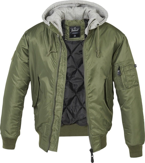 Kurtka Flyers Ma1 Jacket Olive, Z Kapturem-M Brandit