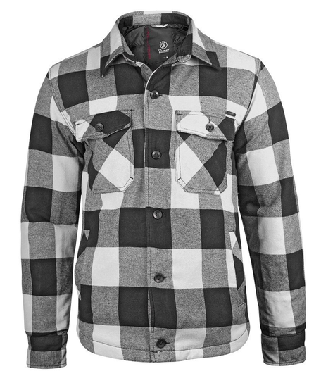 kurtka/koszula LUMBERJACKET white/black-M Brandit