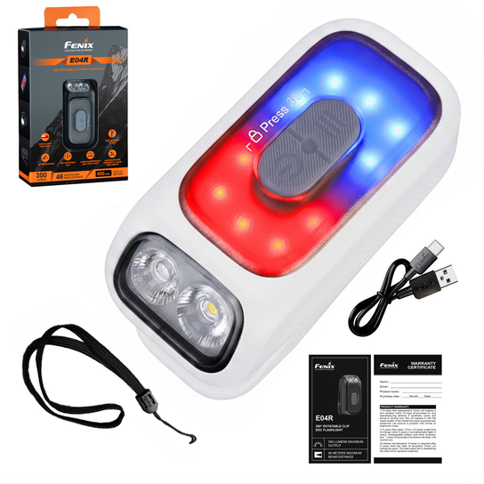 Latarka LED Fenix E04R biała Fenix
