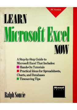 Learn Microsoft EXCEL Now Microsoft Press