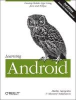 Learning Android Gargenta Marko