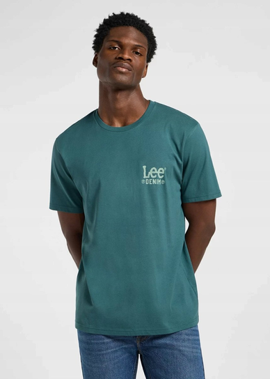 LEE SUBTLE LOGO TEE EVERGREEN 112365457 M LEE