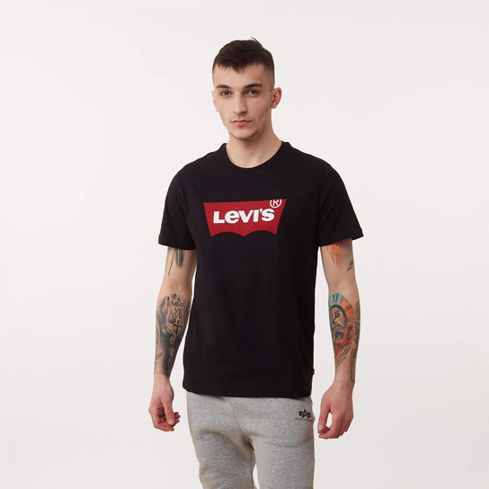 Levi's Housemark Tee BLACK - S Levi's
