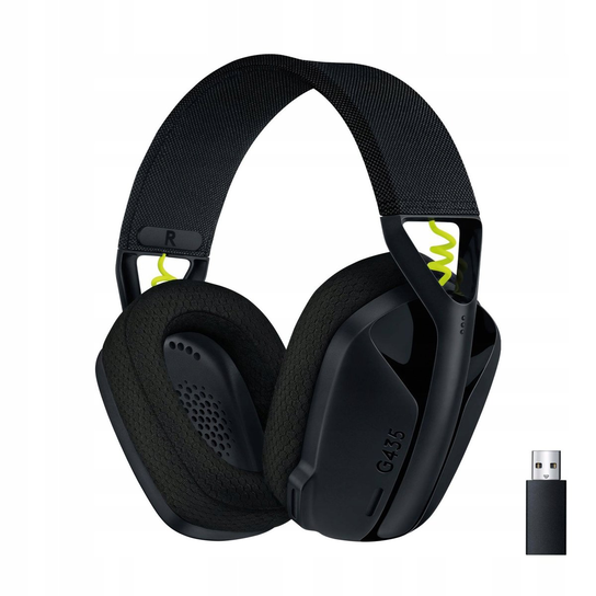 LOGITECH - G435 LIGHTSPEED WIRELESS GAMING HEADSET - BLACK Logitech