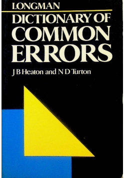 Longman Dictionary of Common Errors Longman