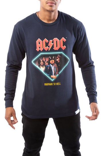 longsleeve AC/DC - HIGHWAY TO HELL NAVY-M Inna marka