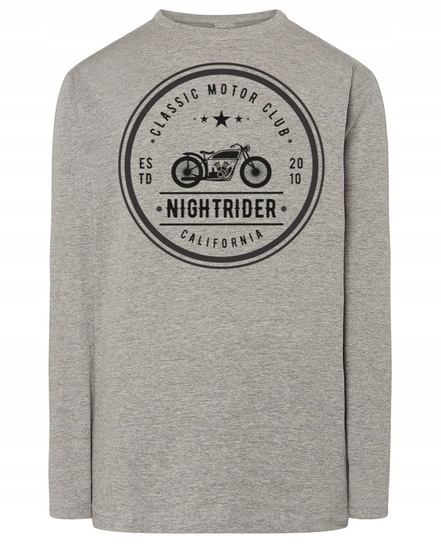 Longsleeve męski nadruk Classic Motor Club r.4XL Inna marka