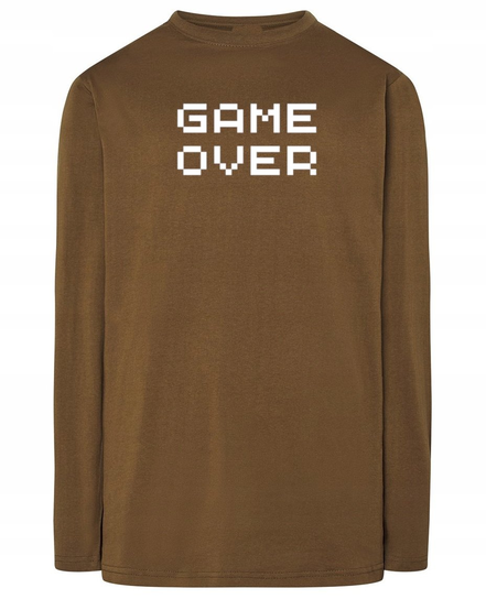 Longsleeve męski nadruk GAME OVER r.XL Inna marka
