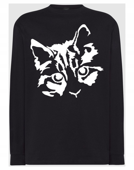 Longsleeve męski nadruk Głowa KOT KOTEK r.5XL Inna marka