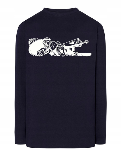 Longsleeve męski nadruk KARABIN DZIAŁKO r.3XL Inna marka