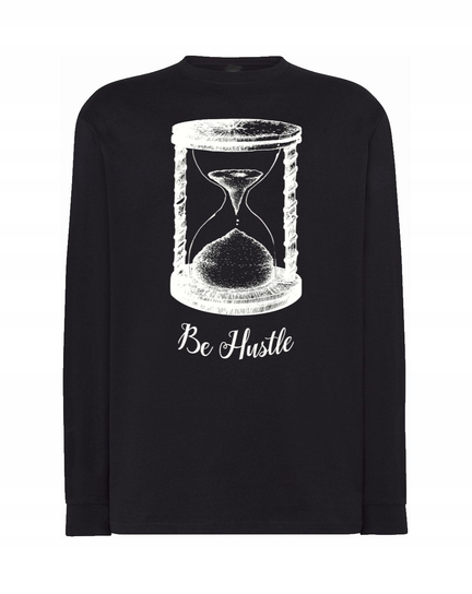 Longsleeve męski nadruk KLEPSYDRA Be Hustle r.L Inna marka