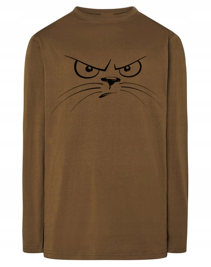 Longsleeve męski nadruk Kreskówkowy KOT r.3XL Inna marka