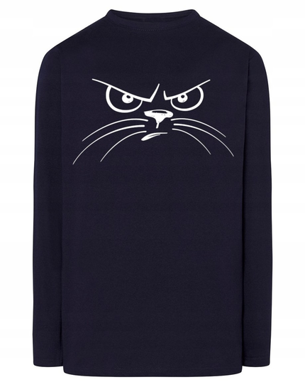 Longsleeve męski nadruk Kreskówkowy KOT r.XS Inna marka