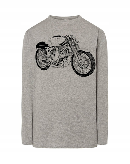Longsleeve męski nadruk Motor Motocykl r.4XL Inna marka