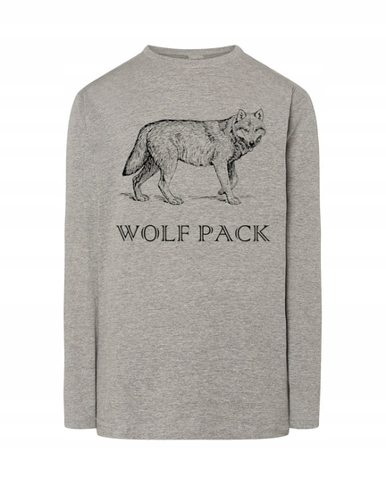 Longsleeve męski nadruk WILK Wolf Pack r.XS Inna marka