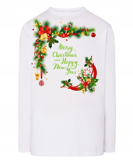 Longsleeve nadruk Merry Christmas New Year R.XXL Inna marka