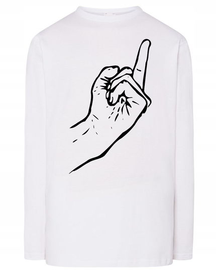 Longsleeve nadruk Środkowy palec FUCK U r.XXL Inna marka