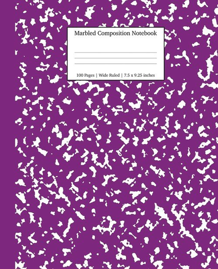 Marbled Composition Notebook Dreamers Press Young