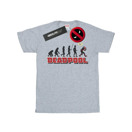 Marvel Męska Koszulka Deadpool Evolution (M / Jasnoszary) Marvel