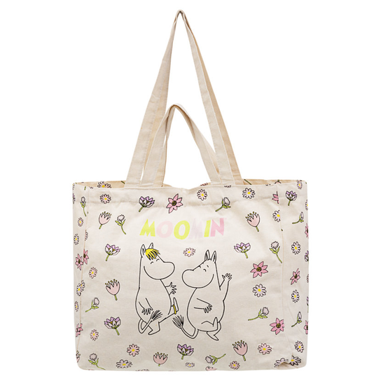 Materiałowa torba na ramię, Moomin Spring, Muminek i Panna Migotka Empik