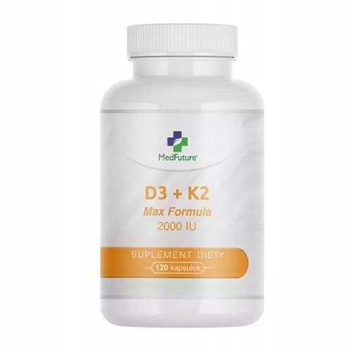 MedFuture Witamina D3 + K2 Max Formuła, 120 tabl. MedFuture