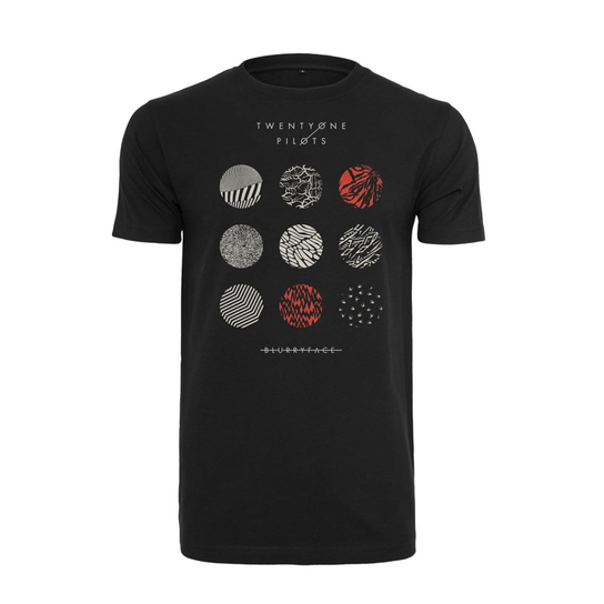 MerchCode Męska Koszulka Pattern Circles Twenty One Pilots (L / Czarny) MerchCode