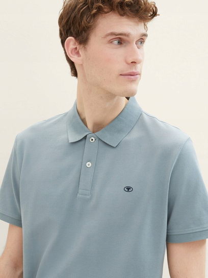 Męska Koszulka Polo Tom Tailor Basic Grey Mint L Tom Tailor