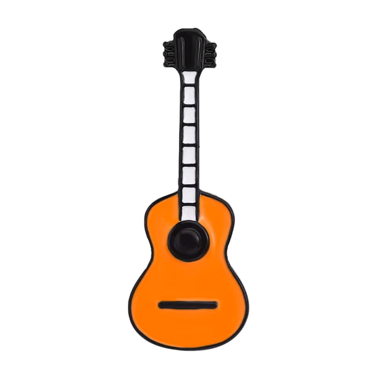 Metalowa przypinka gitara Inna marka