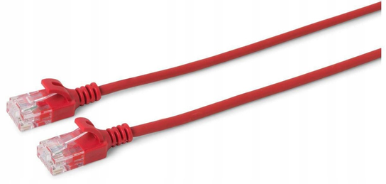 Microconnect U/Utp Cat6A Slim 3M Czerwony Microconnect