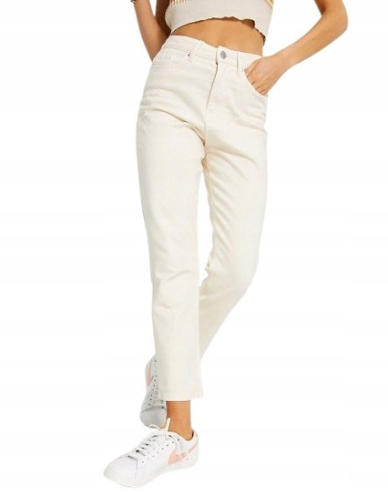 MISS SELFRIDGE SPODNIE PROSTE BEŻOWE BASIC 36 RNA Miss Selfridge